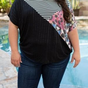 Multi Dimensional Dolman Top